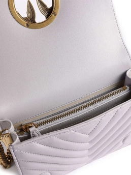 PINKO ΚΑΠΙΤΟΝΕ ΣΤΑΥΡΩΤΗ ΤΣΑΝΤΑ MINI LOVE Μωβ 7 PINKO ΚΑΠΙΤΟΝΕ ΣΤΑΥΡΩΤΗ ΤΣΑΝΤΑ MINI LOVE Μωβ - Image 7