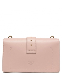 PINKO ΔΕΡΜΑΤΙΝΗ ΣΤΑΥΡΩΤΗ ΤΣΑΝΤΑ LOVE CLASSIC ICON Ροζ 7 PINKO ΔΕΡΜΑΤΙΝΗ ΣΤΑΥΡΩΤΗ ΤΣΑΝΤΑ LOVE CLASSIC ICON Ροζ - Image 7