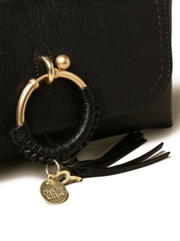 SEE BY CHLOE ΔΕΡΜΑΤΙΝΗ ΣΤΑΥΡΩΤΗ ΤΣΑΝΤΑ ΜΕ ΑΛΥΣΙΔΑ Μαύρο 6 SEE BY CHLOE ΔΕΡΜΑΤΙΝΗ ΣΤΑΥΡΩΤΗ ΤΣΑΝΤΑ ΜΕ ΑΛΥΣΙΔΑ Μαύρο - Image 6