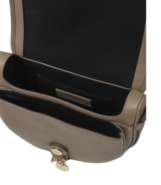 SEE BY CHLOE ΔΕΡΜΑΤΙΝΗ ΤΣΑΝΤΑ MARA SADDLE Γκρι 3 SEE BY CHLOE ΔΕΡΜΑΤΙΝΗ ΤΣΑΝΤΑ MARA SADDLE Γκρι - Image 3