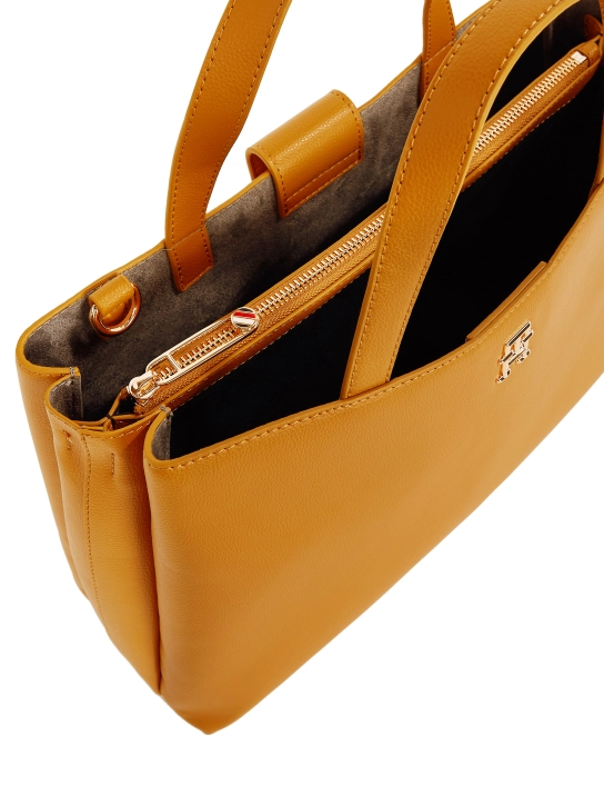 TOMMY HILFIGER ΓΥΝΑΙΚΕΙΑ ΤΣΑΝΤΑ ΜΕ ΑΝΑΓΛΥΦΗ ΥΦΗ Πορτοκαλί 3 TOMMY HILFIGER ΓΥΝΑΙΚΕΙΑ ΤΣΑΝΤΑ ΜΕ ΑΝΑΓΛΥΦΗ ΥΦΗ Πορτοκαλί - Image 3