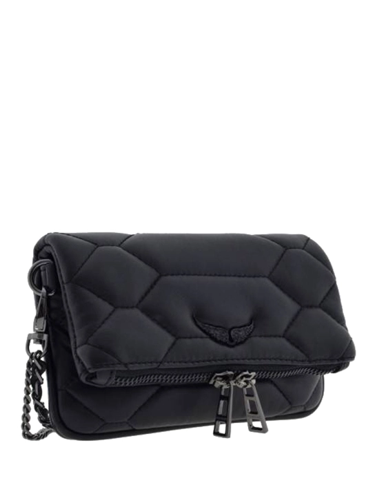 ZADIG & VOLTAIRE ΚΑΠΙΤΟΝΕ ΔΕΡΜΑΤΙΝΟ CLUTCH Μαύρο 3 ZADIG & VOLTAIRE ΚΑΠΙΤΟΝΕ ΔΕΡΜΑΤΙΝΟ CLUTCH Μαύρο - Image 3