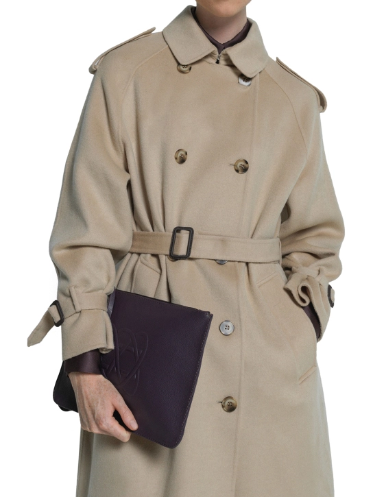 CALLISTA CRAFTS ΔΕΡΜΑΤΙΝΟ POUCH ΜΕ ΛΟΓΟΤΥΠΟ Μωβ 3 CALLISTA CRAFTS ΔΕΡΜΑΤΙΝΟ POUCH ΜΕ ΛΟΓΟΤΥΠΟ Μωβ - Image 3