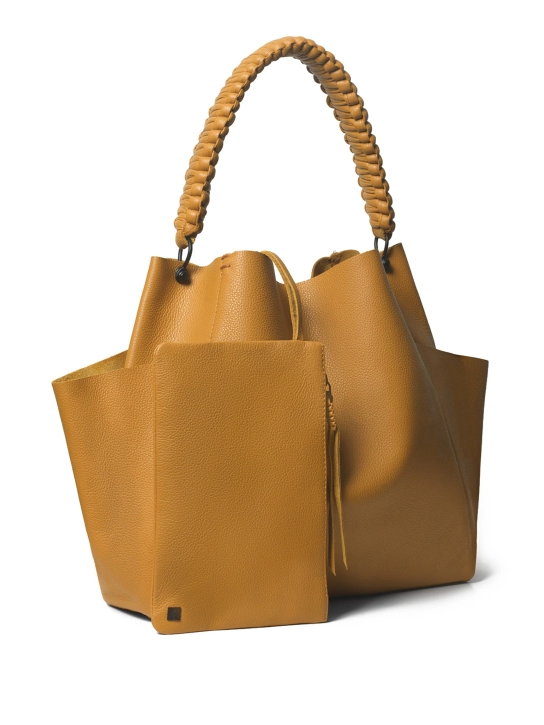 CALLISTA CRAFTS ΔΕΡΜΑΤΙΝΗ ΤΣΑΝΤΑ ΩΜΟΥ Κίτρινο 3 CALLISTA CRAFTS ΔΕΡΜΑΤΙΝΗ ΤΣΑΝΤΑ ΩΜΟΥ Κίτρινο - Image 3