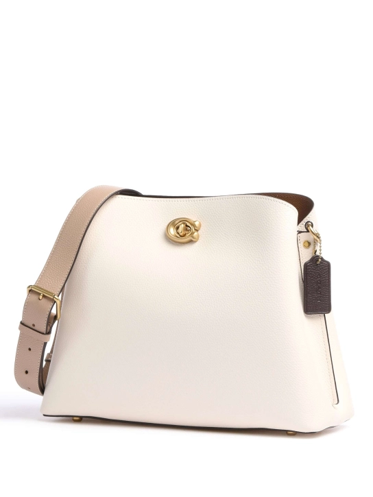 COACH ΔΕΡΜΑΤΙΝΗ ΤΣΑΝΤΑ ΩΜΟΥ Ροζ 3 COACH ΔΕΡΜΑΤΙΝΗ ΤΣΑΝΤΑ ΩΜΟΥ Ροζ - Image 3