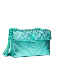 KURT GEIGER ΔΕΡΜΑΤΙΝΗ ΚΑΠΙΤΟΝΕ ΤΣΑΝΤΑ ΩΜΟΥ KENSINGTON Γαλάζιο -ΓΥΝΑΙΚΕΙΕΣ ΤΣΑΝΤΕΣ Κατάστημα πωλήσεων 30 343