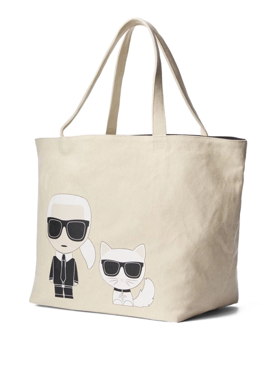 KARL LAGERFELD ΤΣΑΝΤΑ ΩΜΟΥ ΜΕ ΣΧΕΔΙΟ Εκρού 3 KARL LAGERFELD ΤΣΑΝΤΑ ΩΜΟΥ ΜΕ ΣΧΕΔΙΟ Εκρού - Image 3