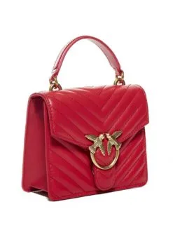 PINKO ΔΕΡΜΑΤΙΝΗ ΤΣΑΝΤΑ ΧΕΙΡΟΣ LOVE MINI Κόκκινο 2 PINKO ΔΕΡΜΑΤΙΝΗ ΤΣΑΝΤΑ ΧΕΙΡΟΣ LOVE MINI Κόκκινο -ΓΥΝΑΙΚΕΙΕΣ ΤΣΑΝΤΕΣ Κατάστημα πωλήσεων 30 38
