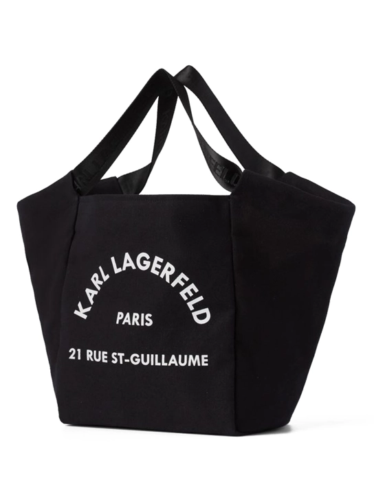 KARL LAGERFELD ΤΣΑΝΤΑ ΧΕΙΡΟΣ RUE ST-GUILLAUME CANVAS SHOPPER Μαύρο 3 KARL LAGERFELD ΤΣΑΝΤΑ ΧΕΙΡΟΣ RUE ST-GUILLAUME CANVAS SHOPPER Μαύρο - Image 3