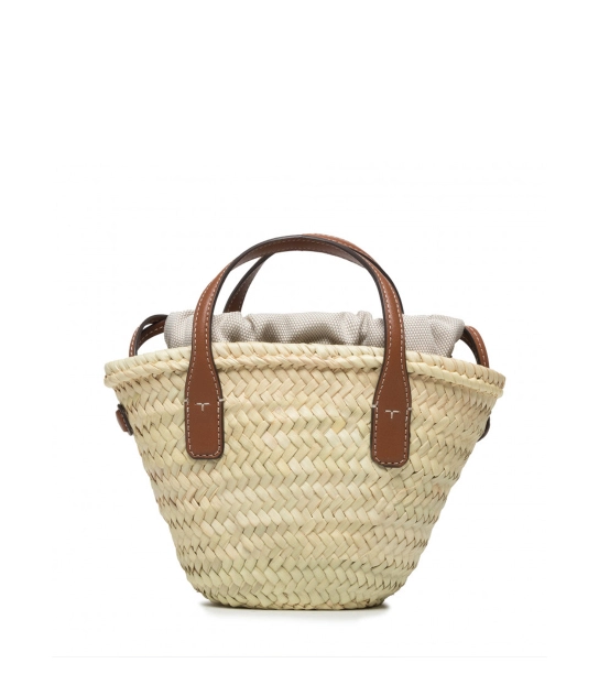 TORY BURCH ΨΑΘΙΝΗ ΤΣΑΝΤΑ ELLA MINI Μπεζ 3 TORY BURCH ΨΑΘΙΝΗ ΤΣΑΝΤΑ ELLA MINI Μπεζ - Image 3