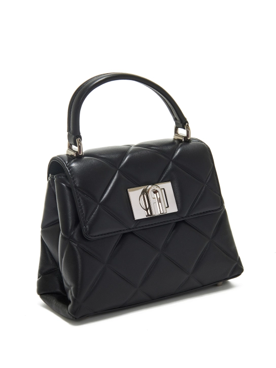 FURLA ΔΕΡΜΑΤΙΝΗ ΤΣΑΝΤΑ ΧΕΙΡΟΣ 1927 MINI Μαύρο 3 FURLA ΔΕΡΜΑΤΙΝΗ ΤΣΑΝΤΑ ΧΕΙΡΟΣ 1927 MINI Μαύρο - Image 3