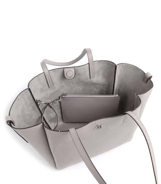 MICHAEL MICHAEL KORS ΔΕΡΜΑΤΙΝΗ ΤΣΑΝΤΑ ΩΜΟΥ FREYA Γκρι 3 MICHAEL MICHAEL KORS ΔΕΡΜΑΤΙΝΗ ΤΣΑΝΤΑ ΩΜΟΥ FREYA Γκρι - Image 3