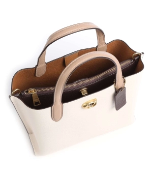 COACH ΔΕΡΜΑΤΙΝΗ ΤΣΑΝΤΑ TOTE Μπεζ 7 COACH ΔΕΡΜΑΤΙΝΗ ΤΣΑΝΤΑ TOTE Μπεζ - Image 7