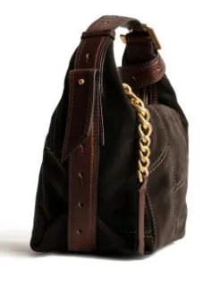 ZADIG & VOLTAIRE SUEDE ΤΣΑΝΤΑ ΧΕΙΡΟΣ LE CECILIA Καφέ -ΓΥΝΑΙΚΕΙΕΣ ΤΣΑΝΤΕΣ Κατάστημα πωλήσεων 30 7