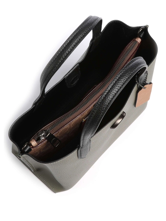 COACH ΔΕΡΜΑΤΙΝΗ ΤΣΑΝΤΑ ΧΕΙΡΟΣ Χακί 3 COACH ΔΕΡΜΑΤΙΝΗ ΤΣΑΝΤΑ ΧΕΙΡΟΣ Χακί - Image 3