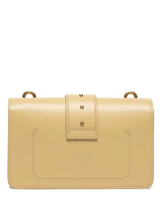 PINKO ΔΕΡΜΑΤΙΝΗ ΣΤΑΥΡΩΤΗ ΤΣΑΝΤΑ LOVE MINI ICON Μπεζ 3 PINKO ΔΕΡΜΑΤΙΝΗ ΣΤΑΥΡΩΤΗ ΤΣΑΝΤΑ LOVE MINI ICON Μπεζ - Image 3