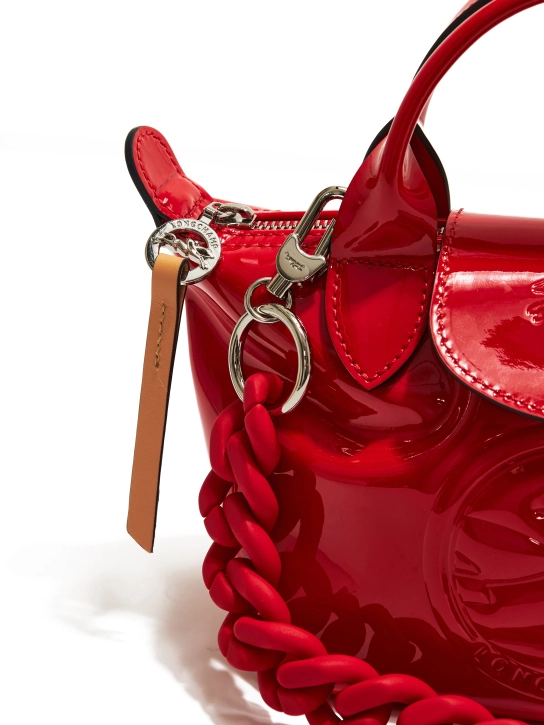 LONGCHAMP ΤΣΑΝΤΑ ΧΕΙΡΟΣ LE PLIAGE CUIR XS Κόκκινο 4 LONGCHAMP ΤΣΑΝΤΑ ΧΕΙΡΟΣ LE PLIAGE CUIR XS Κόκκινο - Image 4