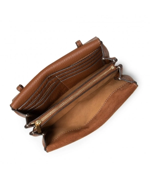 TORY BURCH ΔΕΡΜΑΤΙΝΗ ΤΣΑΝΤΑ ΣΤΑΥΡΩΤΗ Miller Wallet Καφέ 8 TORY BURCH ΔΕΡΜΑΤΙΝΗ ΤΣΑΝΤΑ ΣΤΑΥΡΩΤΗ Miller Wallet Καφέ - Image 8