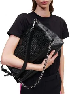 KARL LAGERFELD ΤΣΑΝΤΑ ΩΜΟΥ ΜΕ ΜΟΝΟΓΡΑΜΜΑ Μαύρο -ΓΥΝΑΙΚΕΙΕΣ ΤΣΑΝΤΕΣ Κατάστημα πωλήσεων 40 230