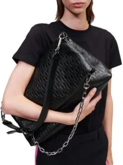 KARL LAGERFELD ΤΣΑΝΤΑ ΩΜΟΥ ΜΕ ΜΟΝΟΓΡΑΜΜΑ Μαύρο -ΓΥΝΑΙΚΕΙΕΣ ΤΣΑΝΤΕΣ Κατάστημα πωλήσεων 40 231