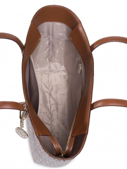 DKNY ΔΕΡΜΑΤΙΝΗ ΤΣΑΝΤΑ ΩΜΟΥ BRYANT Καφέ 8 DKNY ΔΕΡΜΑΤΙΝΗ ΤΣΑΝΤΑ ΩΜΟΥ BRYANT Καφέ - Image 8