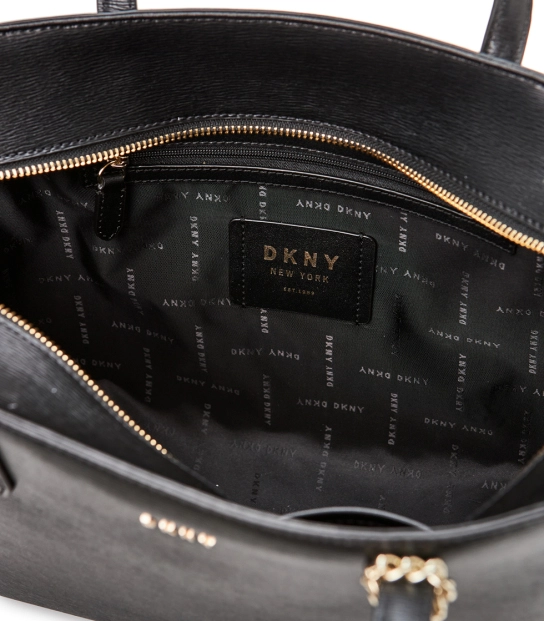 DKNY ΔΕΡΜΑΤΙΝΗ ΤΣΑΝΤΑ ΩΜΟΥ BRYANT Μαύρο 4 DKNY ΔΕΡΜΑΤΙΝΗ ΤΣΑΝΤΑ ΩΜΟΥ BRYANT Μαύρο - Image 4