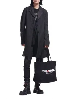 KARL LAGERFELD ΤΣΑΝΤΑ ΩΜΟΥ ΜΕ ΛΟΓΟΤΥΠΟ Μαύρο -ΓΥΝΑΙΚΕΙΕΣ ΤΣΑΝΤΕΣ Κατάστημα πωλήσεων 40 266