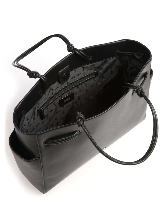 DKNY ΔΕΡΜΑΤΙΝΗ ΤΣΑΝΤΑ ΩΜΟΥ KIERA Μαύρο 4 DKNY ΔΕΡΜΑΤΙΝΗ ΤΣΑΝΤΑ ΩΜΟΥ KIERA Μαύρο - Image 4