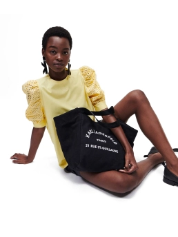 KARL LAGERFELD ΤΣΑΝΤΑ ΧΕΙΡΟΣ RUE ST-GUILLAUME CANVAS SHOPPER Μαύρο 8 KARL LAGERFELD ΤΣΑΝΤΑ ΧΕΙΡΟΣ RUE ST-GUILLAUME CANVAS SHOPPER Μαύρο - Image 8