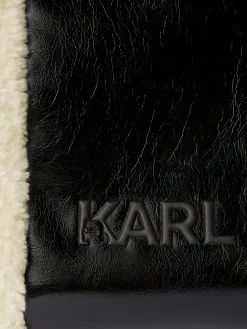 KARL LAGERFELD ΤΣΑΝΤΑ ΩΜΟΥ ΜΕ FAUX FUR Μαύρο -ΓΥΝΑΙΚΕΙΕΣ ΤΣΑΝΤΕΣ Κατάστημα πωλήσεων 40 360
