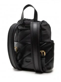 PINKO ΔΕΡΜΑΤΙΝΟ ΣΑΚΙΔΙΟ ΠΛΑΤΗΣ LOVE MINI PUFF Μαύρο -ΓΥΝΑΙΚΕΙΕΣ ΤΣΑΝΤΕΣ Κατάστημα πωλήσεων 40 401