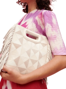 MAJE ΔΕΡΜΑΤΙΝΗ ΤΣΑΝΤΑ ΧΕΙΡΟΣ ΜΕ ΚΡΟΣΣΙΑ Εκρού 8 MAJE ΔΕΡΜΑΤΙΝΗ ΤΣΑΝΤΑ ΧΕΙΡΟΣ ΜΕ ΚΡΟΣΣΙΑ Εκρού - Image 8