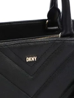 DKNY ΔΕΡΜΑΤΙΝΗ ΤΣΑΝΤΑ ΧΕΙΡΟΣ PAIGE Μαύρο -ΓΥΝΑΙΚΕΙΕΣ ΤΣΑΝΤΕΣ Κατάστημα πωλήσεων 40 55