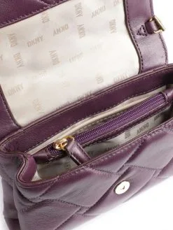 DKNY ΔΕΡΜΑΤΙΝΗ ΚΑΠΙΤΟΝΕ ΣΤΑΥΡΩΤΗ ΤΣΑΝΤΑ Μωβ -ΓΥΝΑΙΚΕΙΕΣ ΤΣΑΝΤΕΣ Κατάστημα πωλήσεων 40 564