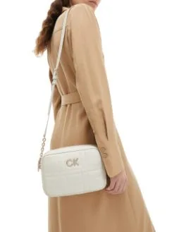 CALVIN KLEIN ΚΑΠΙΤΟΝΕ ΤΣΑΝΤΑ ΜΕ ΑΛΥΣΙΔΑ Λευκό -ΓΥΝΑΙΚΕΙΕΣ ΤΣΑΝΤΕΣ Κατάστημα πωλήσεων 40 575