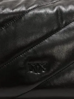 PINKO ΔΕΡΜΑΤΙΝΗ ΚΑΠΙΤΟΝΕ ΣΤΑΥΡΩΤΗ ΤΣΑΝΤΑ CLASSIC LOVE Μαύρο -ΓΥΝΑΙΚΕΙΕΣ ΤΣΑΝΤΕΣ Κατάστημα πωλήσεων 40 584