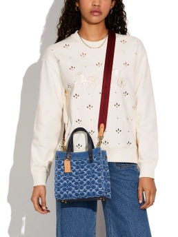 COACH ΤΣΑΝΤΑ ΧΕΙΡΟΣ ΜΕ ΛΟΓΟΤΥΠΟ Μπλε 8 COACH ΤΣΑΝΤΑ ΧΕΙΡΟΣ ΜΕ ΛΟΓΟΤΥΠΟ Μπλε - Image 8