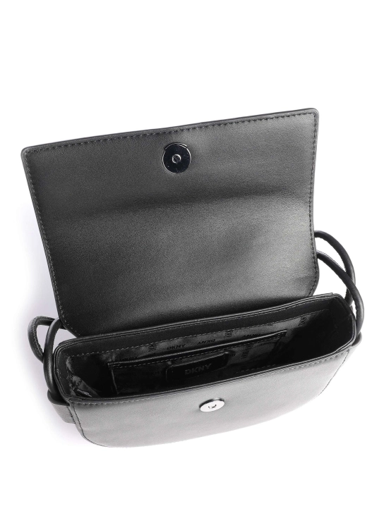 DKNY ΔΕΡΜΑΤΙΝΗ ΣΤΑΥΡΩΤΗ ΤΣΑΝΤΑ KIERA Μαύρο 4 DKNY ΔΕΡΜΑΤΙΝΗ ΣΤΑΥΡΩΤΗ ΤΣΑΝΤΑ KIERA Μαύρο - Image 4