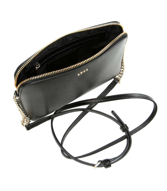 DKNY ΔΕΡΜΑΤΙΝΗ ΣΤΑΥΡΩΤΗ ΤΣΑΝΤΑ BRYANT Μαύρο 8 DKNY ΔΕΡΜΑΤΙΝΗ ΣΤΑΥΡΩΤΗ ΤΣΑΝΤΑ BRYANT Μαύρο - Image 8