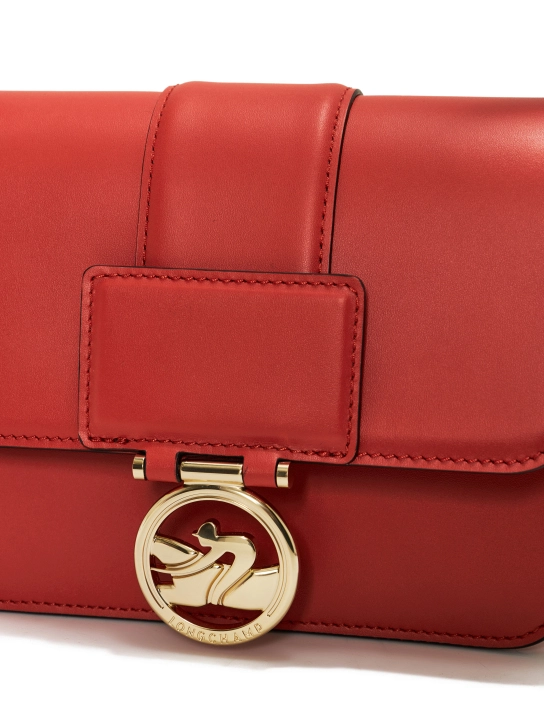 LONGCHAMP ΔΕΡΜΑΤΙΝΗ ΣΤΑΥΡΩΤΗ ΤΣΑΝΤΑ BOX-TROT S Κόκκινο 4 LONGCHAMP ΔΕΡΜΑΤΙΝΗ ΣΤΑΥΡΩΤΗ ΤΣΑΝΤΑ BOX-TROT S Κόκκινο - Image 4