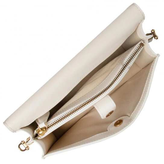 PINKO ΔΕΡΜΑΤΙΝΗ ΤΣΑΝΤΑ LOVE BELL SUMMER FOULARD Λευκό 4 PINKO ΔΕΡΜΑΤΙΝΗ ΤΣΑΝΤΑ LOVE BELL SUMMER FOULARD Λευκό - Image 4