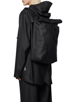 RAINS UNISEX ΣΑΚΙΔΙΟ ΠΛΑΤΗΣ ROLLTOP Μαύρο 10 RAINS UNISEX ΣΑΚΙΔΙΟ ΠΛΑΤΗΣ ROLLTOP Μαύρο - Image 10