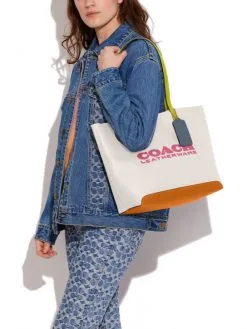 COACH ΔΕΡΜΑΤΙΝΗ ΤΣΑΝΤΑ ΩΜΟΥ ΜΕ ΛΟΓΟΤΥΠΟ Εκρού -ΓΥΝΑΙΚΕΙΕΣ ΤΣΑΝΤΕΣ Κατάστημα πωλήσεων 50 94