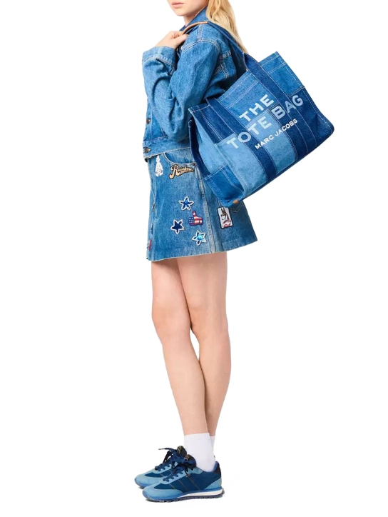 MARC JACOBS ΓΥΝΑΙΚΕΙΑ ΤΣΑΝΤΑ DENIM LARGE TOTE Μπλε 5 MARC JACOBS ΓΥΝΑΙΚΕΙΑ ΤΣΑΝΤΑ DENIM LARGE TOTE Μπλε - Image 5